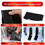 Шкарпетки з підігрівом + два акумулятори 4400 mAh PowerBank 3 режими обігріву +60°C, фото 9