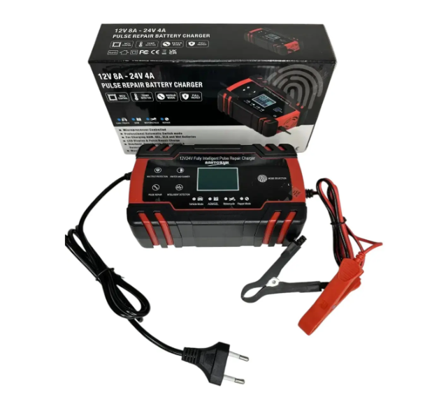 Зарядний пристрій для акумулятора 12V/8A, 24V/4A Smart Lemanso LM40400