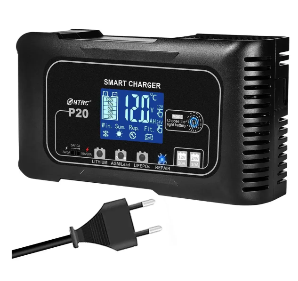 Інтелектуальний імпульсний зарядний пристрій LEMANSO 12V/20A-24V/10A LM40401