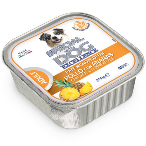 Вологий корм для собак Monge (Монж) Special Dog Exellence Fruit курка з ананасами монопротеїн 0.15 кг
