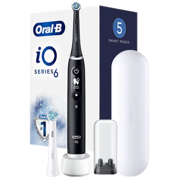 Електрична зубна щітка Oral-B iO 6 (iOM6.1B6.3DK) Black (2 нас.)