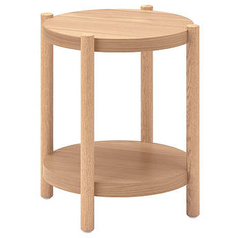 Журнальний столик IKEA LISTERBY Діаметр - 50 см Дерев'яний 305.153.14