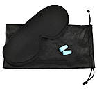 Маска для сну Supretto анатомічна 3D та беруші в комплекті (9076), фото 6