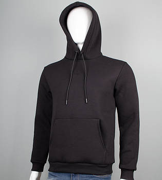 Худі тринитка Однотонна 9300с (Уп.4шт M-XXL), Чорний