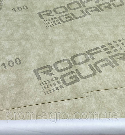 Мембрана 100 (15 м2-рулон) RoofGuard гідроізоляційна, супердифузійна тришарова Так, фото 2