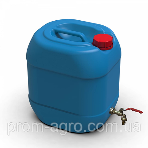 Двошарова харчова каністра 20л з латунним краном Litolan штабелюєма захист від УФ Так, фото 1