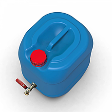 Двошарова харчова каністра 20л з латунним краном Litolan штабелюєма захист від УФ Так, фото 2