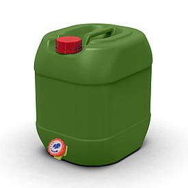 Двошарова харчова каністра 20л з краном Litolan штабелюєма захист від УФ колір Хакі Так