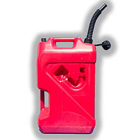 Пластикова каністра для бензину (ПММ) 20л з носиком та спускним отвором для швидкого зливу Так