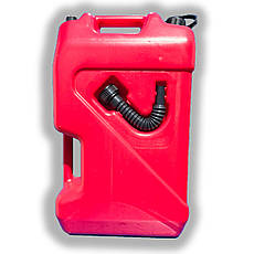 Пластикова каністра для бензину (ПММ) 20л з носиком та спускним отвором для швидкого зливу Так, фото 2