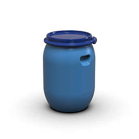 Пластикова бочка Litolan 55л з хомутом Так