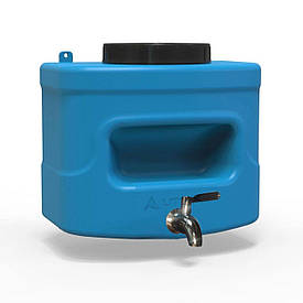 Рукомийник Litolan 10л з нержавіючим краном AISI 304 та мильницею синього кольору Так