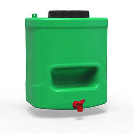 Рукомийник 15 л для дачі з мильницею зеленого кольору Так