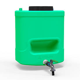 Рукомийник Litolan 15л з мильницею та латунним краном зеленого кольору Так