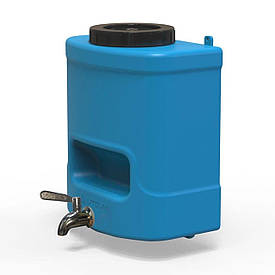 Рукомийник Litolan 15л з нержавіючим краном AISI 304 та мильницею синього кольору Так