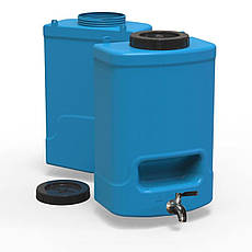 Рукомийник Літолан 20л з нержавіючим краном та мильницею синього кольору Так, фото 3