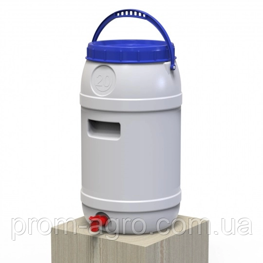 Бідон Євро Пласт 20л дужка харчовий з пластиковим краном