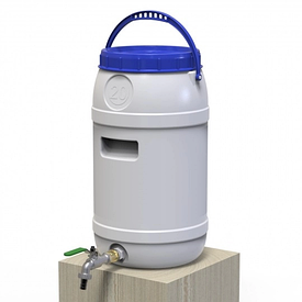 Бідон Євро Пласт 20л дужка харчовий з латунним краном Так