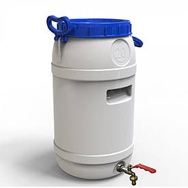 Бідон Євро Пласт 20л ручки харчовий з латунним краном Так