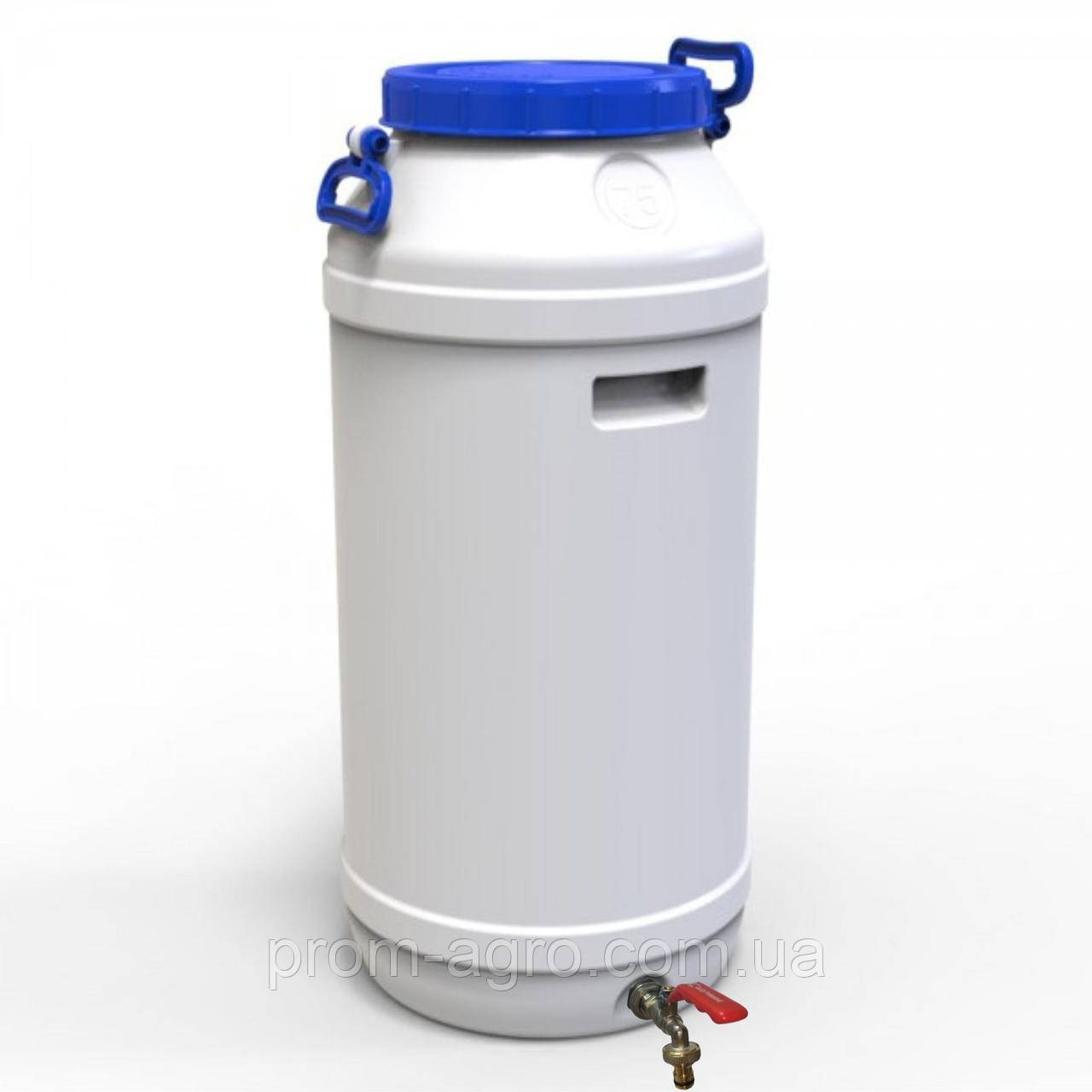 Бідон Євро Пласт 75 л харчовий з латунним краном Так