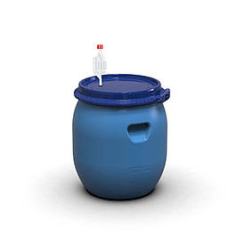 Бочка для бродіння, герметична 45 л із винним клапаном S-подібний Так