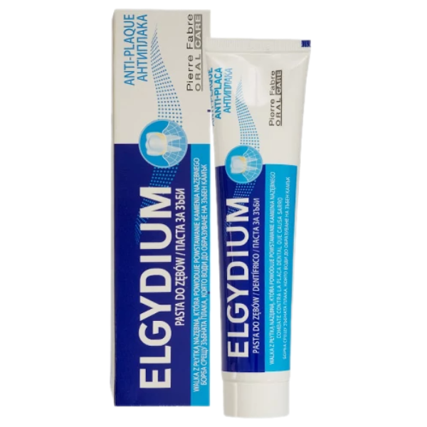 Зубна паста Elgydium Anti-Plaque з хлоргексидином (75 мл.)