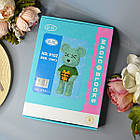 Конструктор Magic Blocks зелений ведмедик з подарунком Bearbrick, 3D конструктор 43 см, фото 6