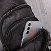Барсетка з натуральної шкіри driver DRL19001-1 Чорна, фото 6