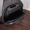 Барсетка з натуральної шкіри driver DRL19001-1 Чорна, фото 7
