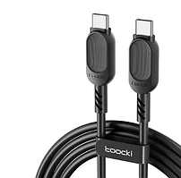 Кабель Toocki 60W USB Type-C to USB Type-C 1 м для швидкого заряджання