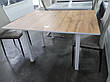Стіл розкладний для маленької кухні Ажур Fusion Furniture, колір білий / Дуб аппалачі, фото 7