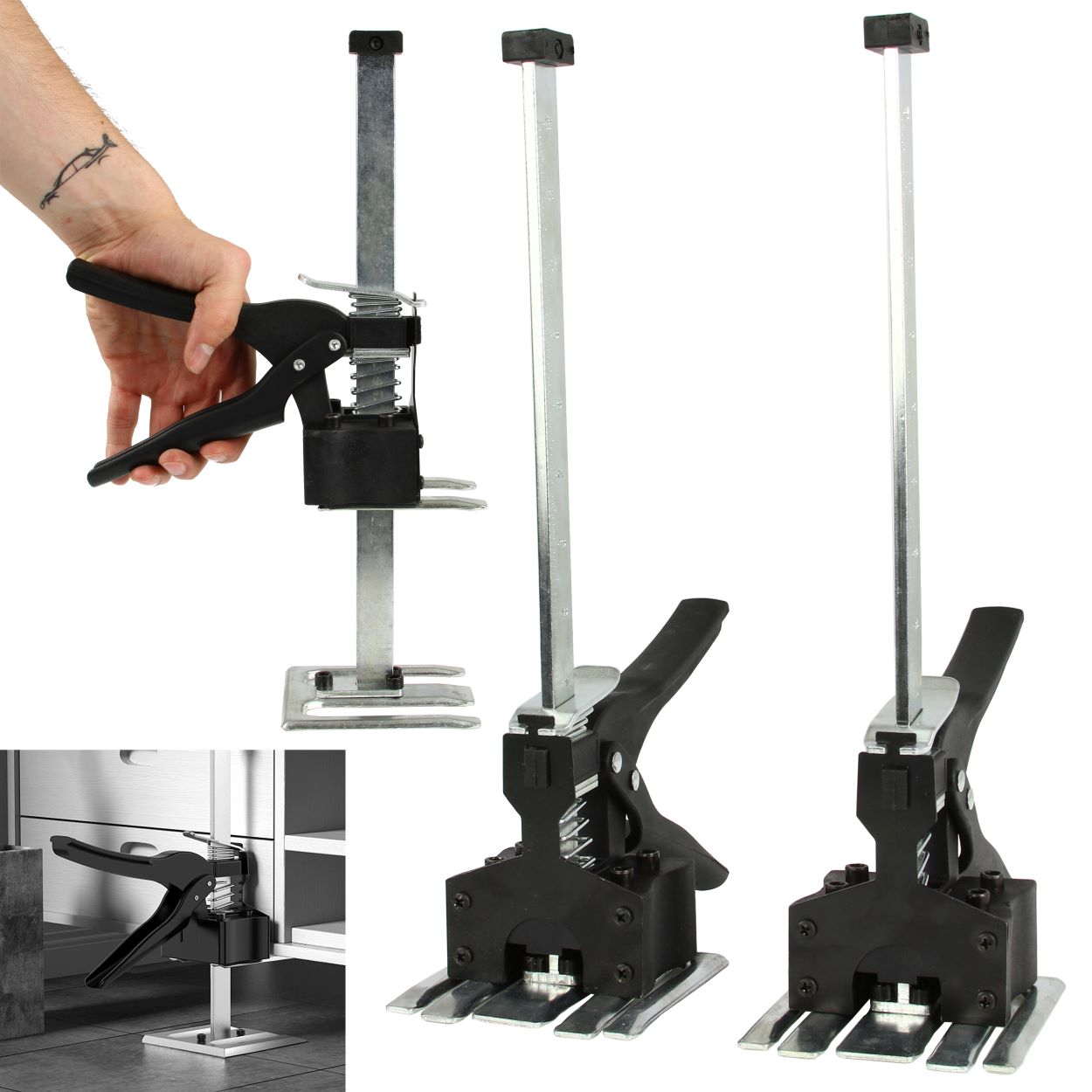 Ручний підйомник MAR-POL M90186 ручний підйомник зі сталі та алюмінію