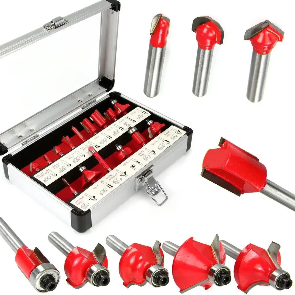 Фреза з 15 частин MAR-POL M22548 фрези для дерева 6 мм