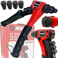 Ручний заклепувальник MAR-POL M49582 Заклепувальник для професійних ень