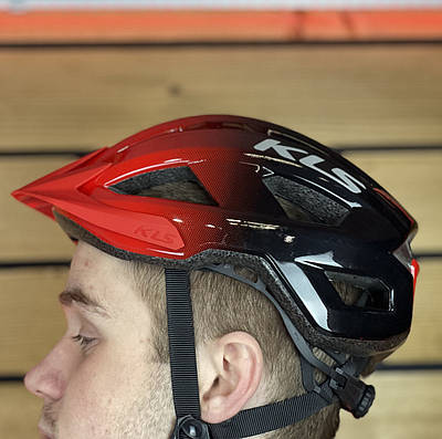 Шолом для велосипеда ONRIDE Mount чорний/червоний L (58-61 см)