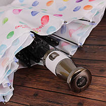 Парасолька складана de esse 3225 напівавтомат Біла, фото 5