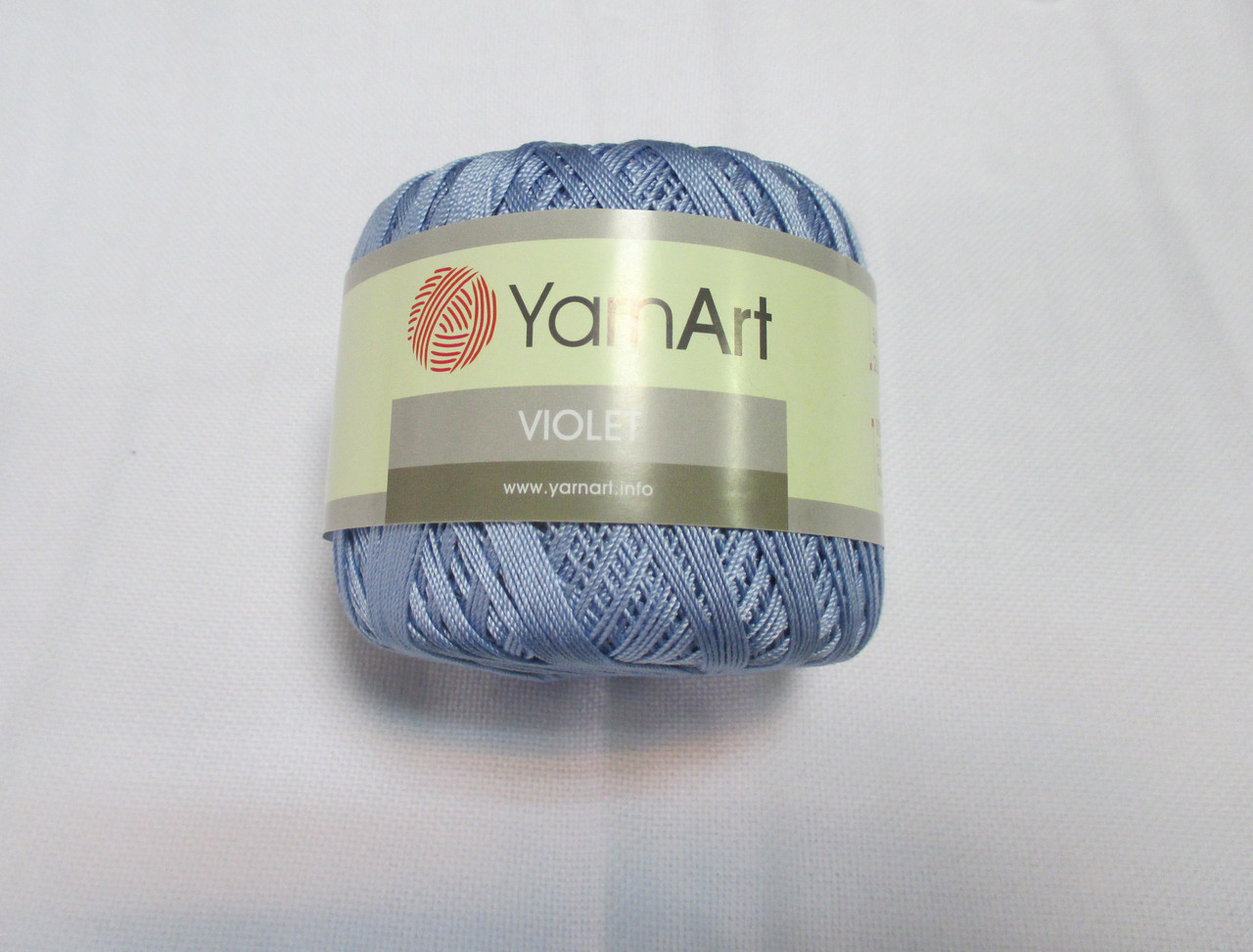 Пряжа нитка для в'язання Violet YarnArt 100% бавовна голубий (лаванда) № 0058