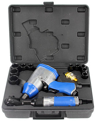 Набір пневматичних гайковерта та трещітки MAR-POL M80550 інструменти для ремонту автомобілів, фото 1