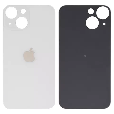 Задня панель корпусу для iPhone 13 mini, біла, не потрібно знімати скло камери, big hole, starlight, фото 1