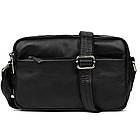 Сумка через плече шкіряна на два відділення GA-0745-4lx TARWA чорна, фото 3