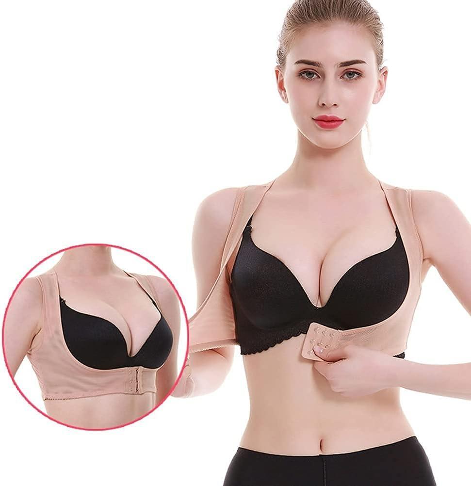 Коригувальний бюстгальтер для корекції грудей і постави Бежевий L