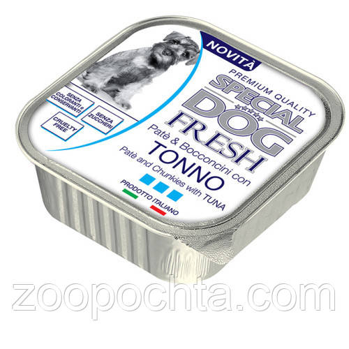 Вологий корм для собак Monge (Монж) Special Dog Exellence Fresh тунець 0.15 кг, фото 1