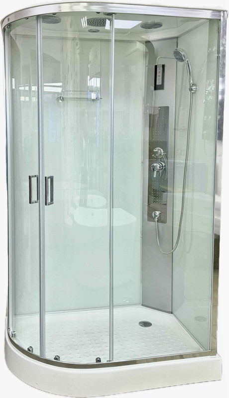 Душовий бокс Veronis BN-4-120 white R 120х80х215 мілкий піддон