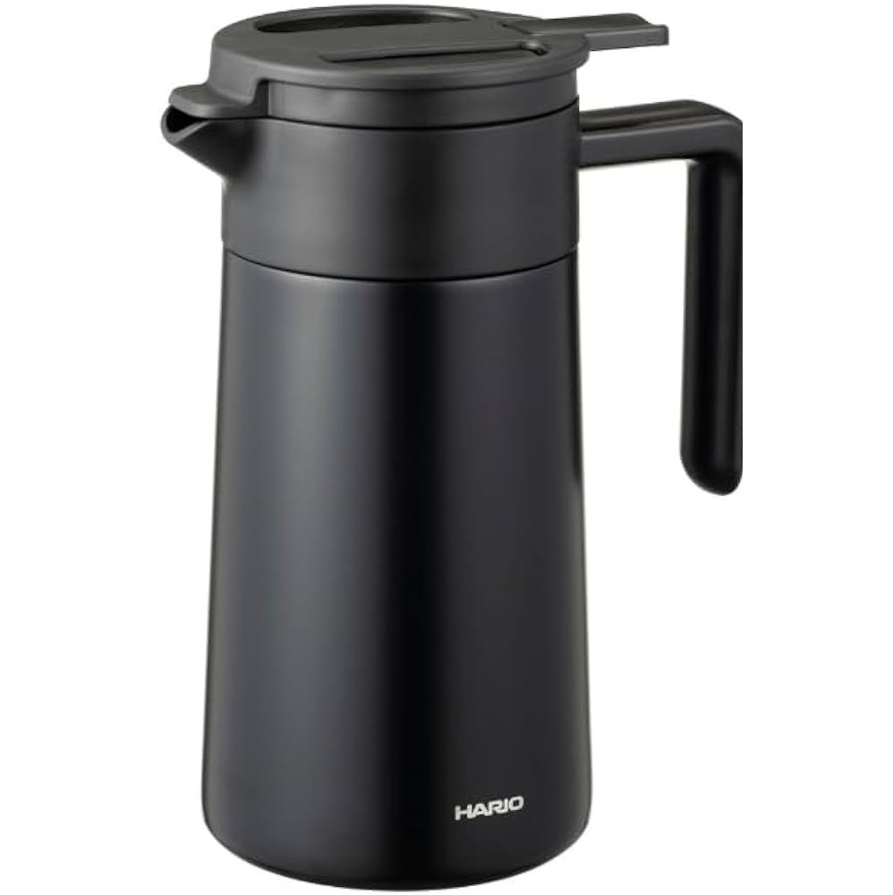 Сервер термос Hario 600 мл. Double Walled Thermal Pot With Ceramic Черный