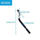 . Набір лез BS1010 (10 шт.) для фаскознімача, сталь M2HSS, d3.2 mm, L11 mm / Ніж різера, шабера, фото 3