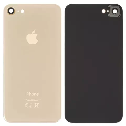 Задня панель корпусу для iPhone 8, золотиста, зі склом камери, small hole, фото 1
