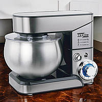 Тістоміс для крутого тіста Zepline 3500 Вт стаціонарний міксер тістоміс 3в1 зі знімною чашею 6 л зеплайн