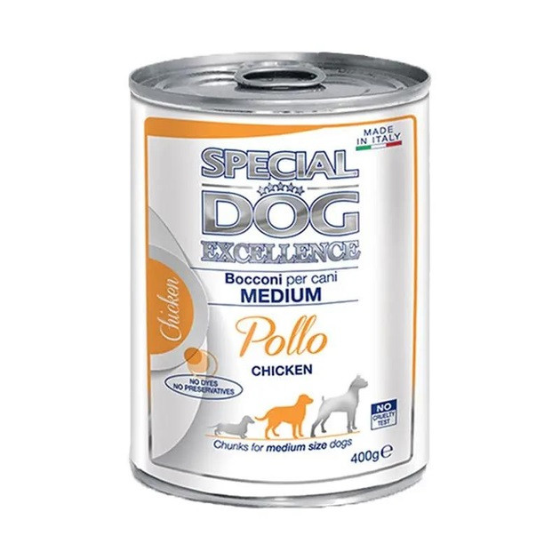 Вологий корм для собак Monge (Монж) Special Dog Exellence Medium Adult курка 0.4 кг
