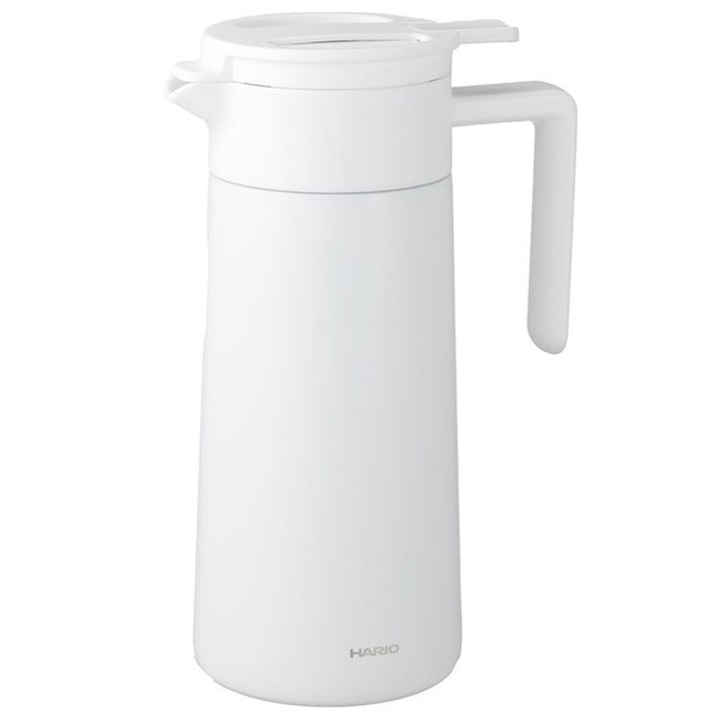Сервер термос Hario 800 мл. Double Walled Thermal Pot With Ceramic Белый