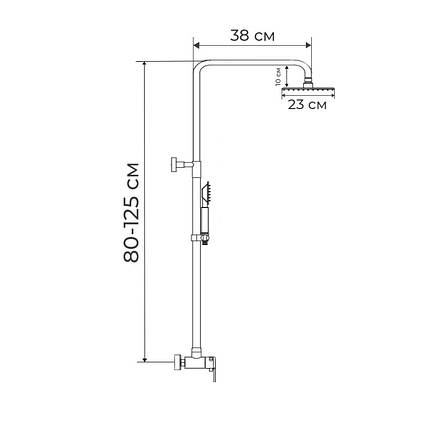 Душова колона зі змішувачем MX Premium EVIO 003-J, фото 3